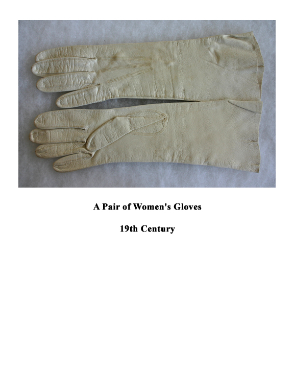 Woman's Leather Gloves, 19th Century