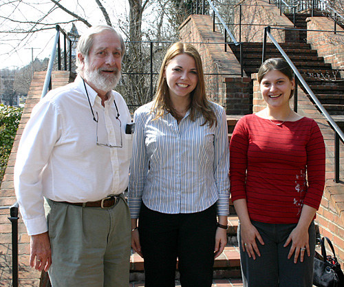Dr. Charles L. Fry, Deanna Rakes, and Angela Nemecek, 2005
