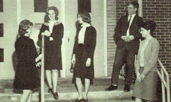 Scottsville High School Senior Class Officers of 1966