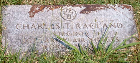Charles T. Ragland Gravestone, Scottsville Cemetery