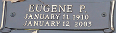 Eugene Pollard Grave Inscription, Monticello Memorial Park