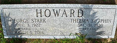 George Stark Howard's Gravestone, Christ Church Episcopal Cemetery