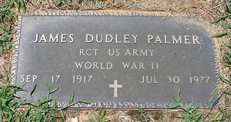 James Dudley Palmer Gravestone, Antioch Baptist Church Cemetery
