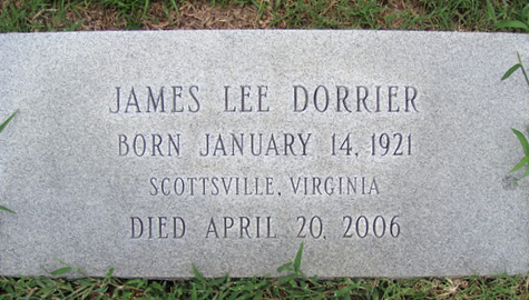 James Lee Dorrier Gravesite, First United Methodist Cemetery, Winnsboro, SC