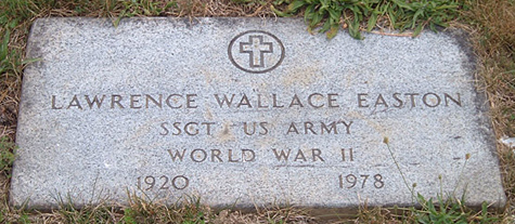 Lawrence Wallace Easton Gravestone, Scottsville Cemetery