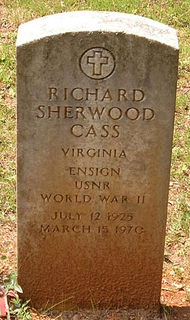 Richard Sherwood Cass Gravestone, Christ Episcopal Church Cemetery