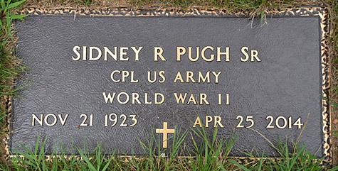 Sidney Randolph Pugh, Sr., Gravestone, Scottsville Cemetery