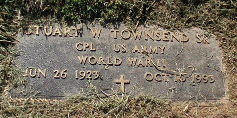 Stuart Walter Townsend, Sr., Gravestone, Scottsville Cemetery
