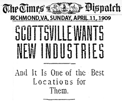 Times Dispatch Touts Scottsville for New Industry