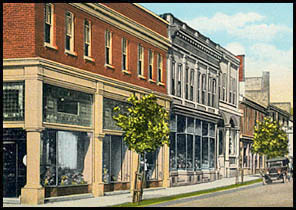 Bruce's Drug Store at corner of Valley and Main Streets,1928