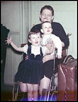 Edith Taggart with Marlean and Hollis Lumpkin, ca. 1955