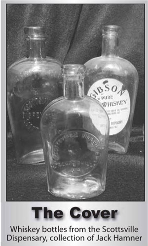 Whiskey bottles from Scottsville Dispensary