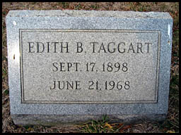 Edith's gravestone at Scottsville Cemetery