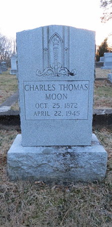 Charles Thomas Moon Gravestone
