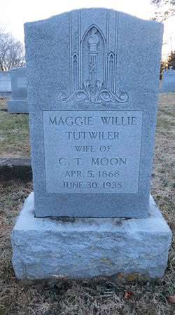Maggie Willie Tutwiler Moon Gravestone