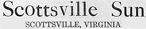 The Scottsville Sun Newspaper, 1951-1960's