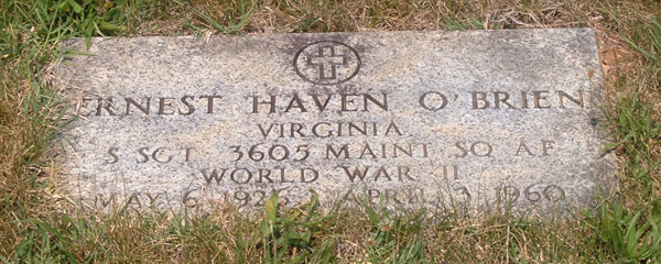 Ernest Haven O'Brien Gravestone