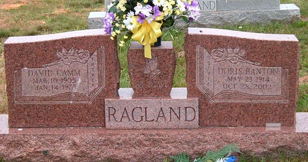 David Camm Ragland and Doris Banton Ragland Gravestone