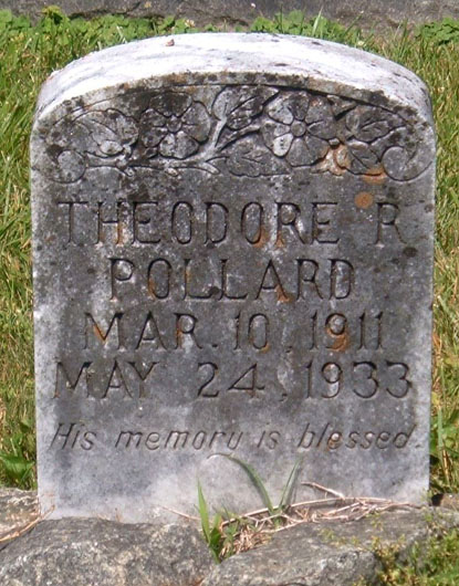 Theodore R. Pollard Gravestone