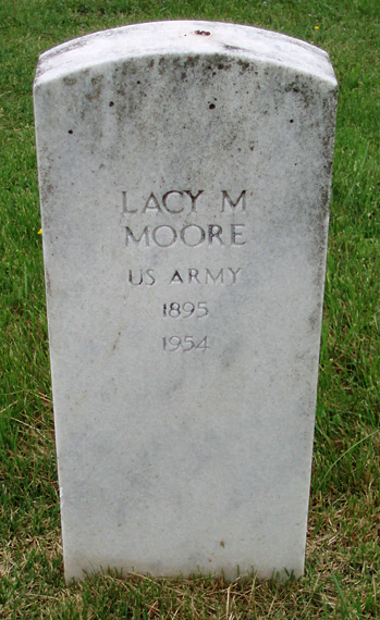 Lacy M. Moore Gravestone