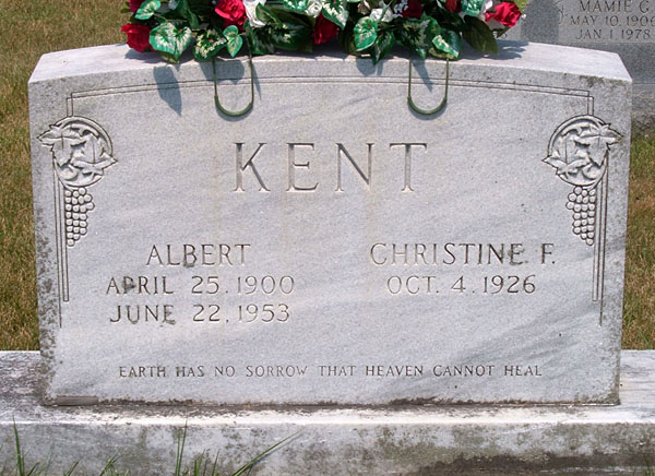 Albert Kent and Christine F. Kent