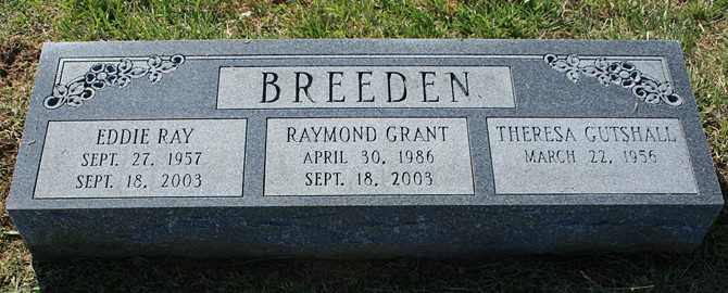 Eddie Ray Breeden, Raymond Grant Breeden, and Theresa Gutshall Breeden
