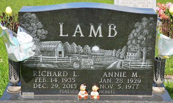 Richard L. Lamb and Annie M. Lamb Gravestone