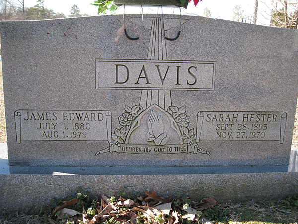 James Edward Davis and Sarah Hester Davis