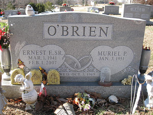 Ernest F. O'Brien, Sr., and Muriel P. O'Brien