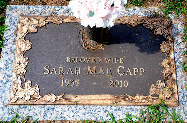 Sarah Mae Capp, St. George Catholic Church Cemetery