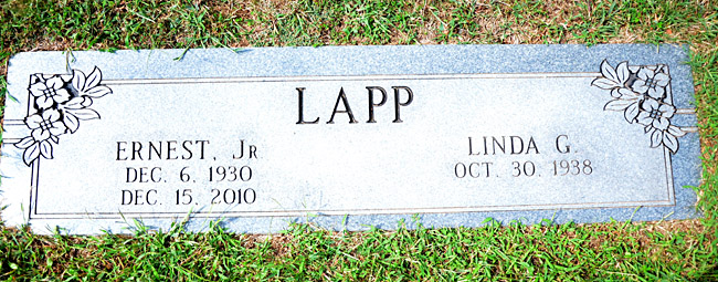 Ernest Lapp, Jr., and Linda G. Lapp , St. George Catholic Church Cemetery