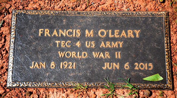 Francis Michael O'Leary Gravestone, St. George Catholic Cemetery