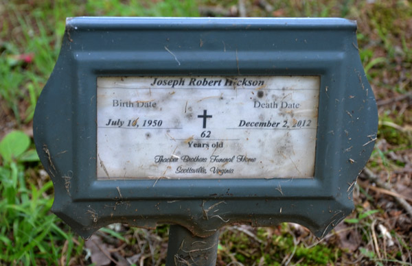 Joseph Robert Hickson Gravestone