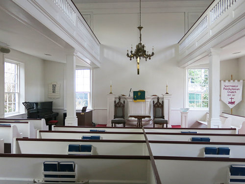 Interior of Scottsville Presbyterian Church, ca. 2016