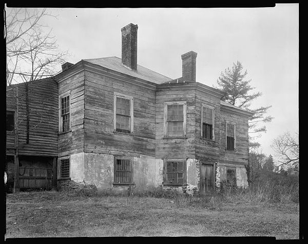 Edgemont, view of home from back, 1935