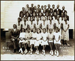 Esmont High School's A Cappella Choir, 1935-1936