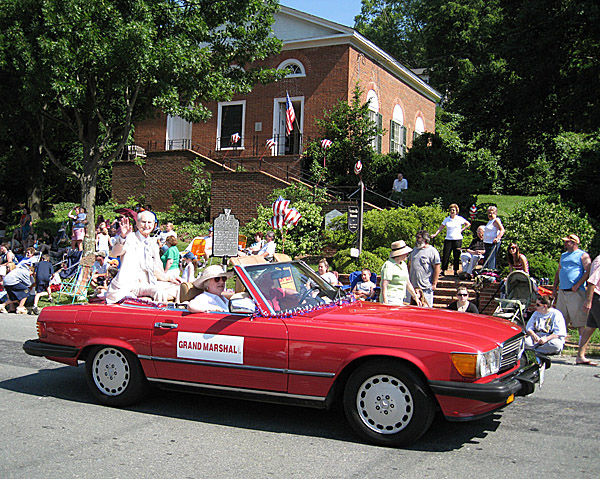 Scottsville Mayor A. Raymon Thacker, Grand Marshal of July 4, 2009 Parade