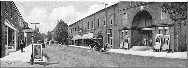 Looking north on Valley Street in Scottsville, ca. 1925
