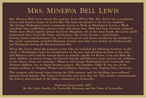 Minerva Lewis Marker Dedication, 19 June 2022