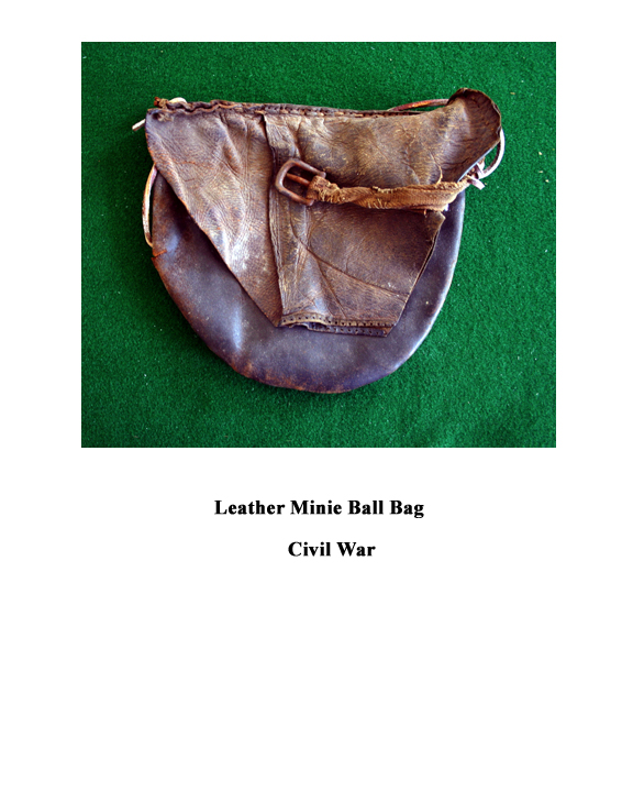A Leather Minie Ball Bag