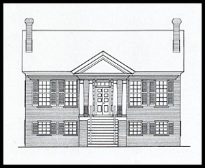 Jefferies-Bruce House Drawing, 1990