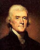 A portrait of Thomas Jefferson