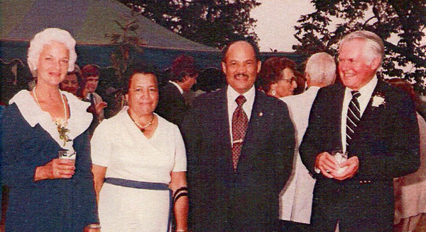 Eugene and Helene Allen with Mary and Cary Moon