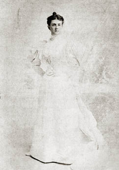 Lucy Chambliss Day Martin on her wedding day, 10 October 1894
