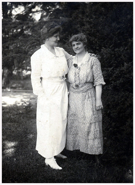 Helen (Burgess) Pitts and Mrs. Evan Chesterman