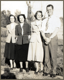 Innes, Mary, Susan, and Percy Harris, Jr., 1940s