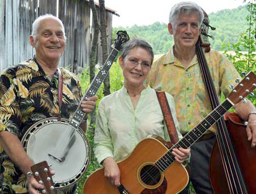 Eddie Adcock, Martha Adcock, and Tom Gray (L to R)