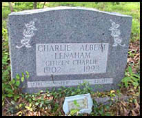 Gravestone of Charlie Lenaham