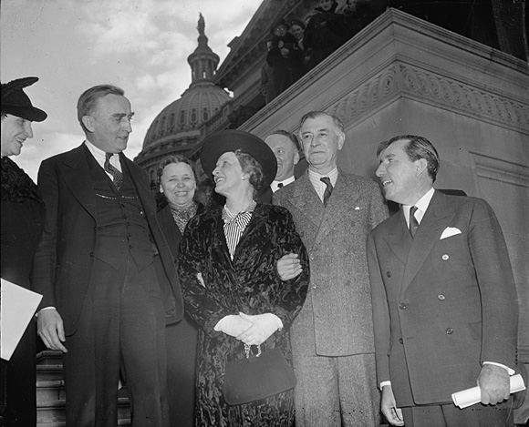 Lady Astor welcomed to U.S. Capitol in Washington, D.C., 27 Jan. 1938