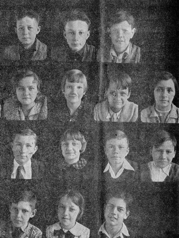 Grade School Students at Scottsville School, 1930